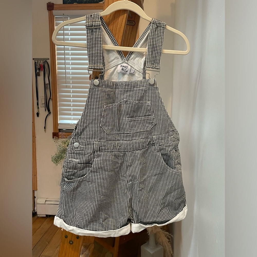 Houndstooth overalls